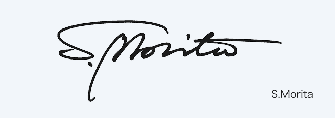 S.Moritaのサインデザイン