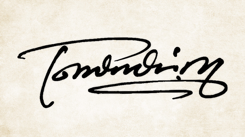 Tomonori.Mのサインデザイン