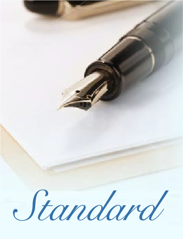 スタンダードプランのイメージ画像 - 4種類のサインデザインを提供